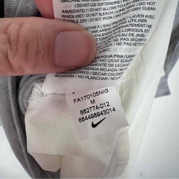 Nike Breathe Dry Racerback Tank Top Medium Grey Ivory - Picture 9 of 9